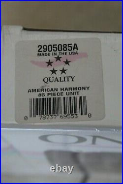 Oneida Stainless AMERICAN HARMONY ARBOR 85 Piece Service for 16 Unused 18/8 USA
