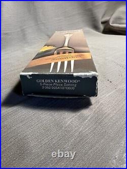 Oneida Stainless Flatware Golden Kenwood (5pc) 7 Sets & 3 Piece Hostess Set