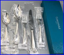 Perles by Christofle France Stainless 5 piece Place Setting, New in Box