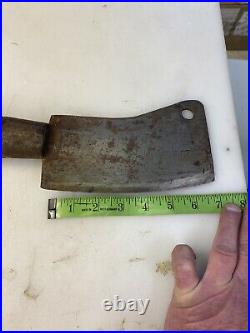 RARE Antique NEW HAVEN EDGE TOOL CO. Chef/Butcher's Meat Cleaver SHARP