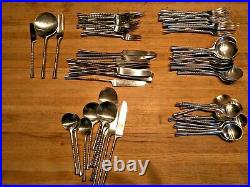 RARE Jette Dansk stainless steel Design 12 settings by Quistgaard 73 PCS