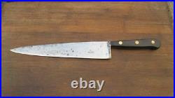 RARE Vintage FORSCHNER Hand-forged Carbon Steel Chef Knife RAZOR SHARP
