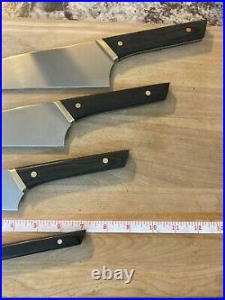 RARE Vintage Joseph DiGangi Designs Custom 5 pcs Chef's Knife Block set