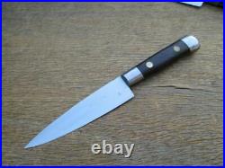 RAREST Antique Sabatier Iron Bolstered Carbon Steel Chef Utlity Knife A+ Cond