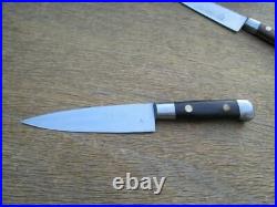 RAREST Antique Sabatier Iron Bolstered Carbon Steel Chef Utlity Knife A+ Cond