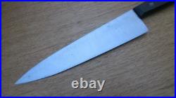 RAZOR SHARP Larger Vintage DUE CIGNI Italian Hand-forged Carbon Steel Chef Knife