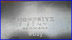 RAZOR SHARP Vintage Hoffritz/Wusthof XL Carbon Steel Chef Knife withEbony