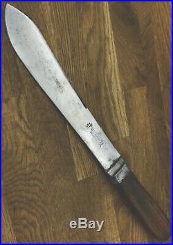 Rare Antique Prussia Germany Pewter Trade Prussian Green River Butcher Knife Vtg