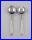 Rare Georg Jensen Koppel cutlery. Salad set, sterling silver and stainless steel