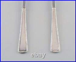 Rare Georg Jensen Koppel cutlery. Salad set, sterling silver and stainless steel