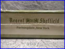 Rare HTF Vintage Regent Sheffield Flatware Blue Cornflower Design (16 pc)