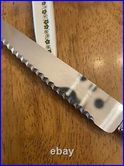 Regent Sheffield Green Spring Blossom Crazy Daisy Fork Knife Spoon Flatware