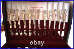 Rogers Bros IS Eternally Yours Silverplate Flatware Set 82 pc Service 12 Chest