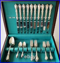 SET antique ROGERS mfg SILVERPLATE FLATWARE MEMORY monogram m BOX NOT INCLUDED