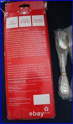 SNOWMAN FROST Cambridge 12 Pieces 4 Settings Unused 18/0 Stainless Flatware