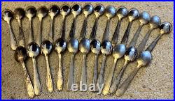 SOH 61 Silver Table Spoon 8 Soup Dinner SOH61 B Made In France VTG (Set Of 26)