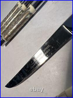 SOLINGEN Germany Hand Forged Chrome Steel Knives 6pc. Leaf Knife Set, Orig. Box
