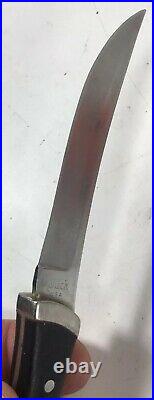 SUPER-RARE Vtg Buck U. S. A. Scout Carbon Steel Paring Knife Fixed 3.75 Blade