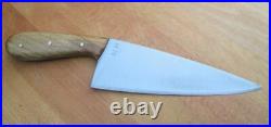 SUPERB Vintage Custom MH Hand-forged Japanese Carbon Steel WIDE Chef Knife
