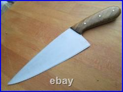 SUPERB Vintage Custom MH Hand-forged Japanese Carbon Steel WIDE Chef Knife