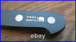 SUPERB Vintage Sabatier Carbon Steel Chef Knife withRARE 11 Blade, RAZOR SHARP