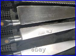 Sabatier Assorted 6 Knifes +1 Blade lengths 9.5, 10, 8, 7.5, 5,6 inches