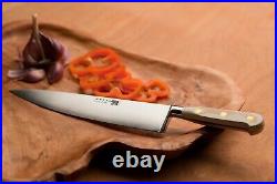 Sabatier Four Star Elephant 8 inch Chef Knife White Micarta Handle