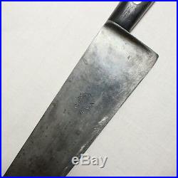 Sabatier Style 12 French Guelon Carbon Steel Chef Knife Running Ladder Patina