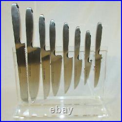 Schmidt Assortment of 8 Quality Knives on Magnetic Clear Acrylic Universal Block