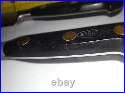 Set 3 Vintage Sabatier France Lion Carving Slicing Knives Knife Chef Knife, fork