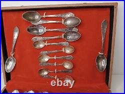 Set Cupronickel Soviet Forks Spoons Tea & Coffee Spoons Tableware Melchior Rare