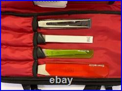 Set Of 13 MERCER CUTLERY KNIFES AND 9 EXTRAS WITH BAG