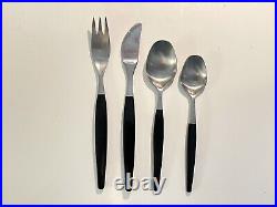 Set of 32 Focus de Luxe Gense Stainless Sweden Cutlery 8 Knife, Fork, Spoons