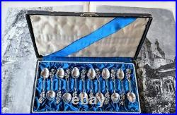 Silver set of Vintage Spoons 1951 Hildesheim Rose Germany