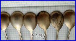 Silver set of Vintage Spoons 875 samples USSR Kyiv
