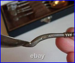 Silver set of teaspoons 875 hallmark, stamp, 6 pieces