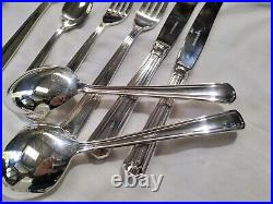 Silverware Cutlery Stunning Vintage Grosvenor Delphic Lge Set 8 place 58 pce