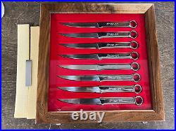 Snap On Tools Steak Knife Wrench Set In Beautiful Display Case! WOW