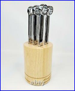Snap On Wrench Stainless Steel 6 Piece Knife Set with Wood Block