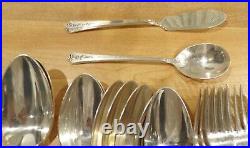 Spring Garden Inlaid (Silverplate) Flatware Service for 8 Holmes and Edwards