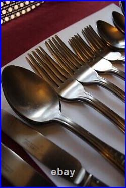 TURKEY Cambridge 20 Pieces 4 Settings Used 18/0 Stainless Flatware Bass Pro