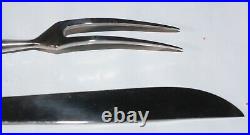 Theodor Olsens Norway Large Carving Fork & Knife WoW RARE LQQK