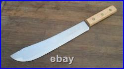 UNUSED Vintage 1951 EKCO Korean War-Era Carbon Steel US Army Chef Butcher Knife