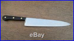 Unmarked Vintage Lamson RAZOR SHARP 10.5 Carbon Steel Chef Knife withRosewood