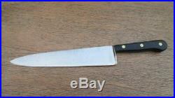 Unmarked Vintage Lamson RAZOR SHARP 10.5 Carbon Steel Chef Knife withRosewood