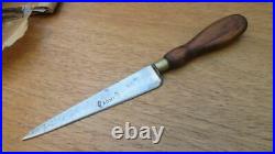 Unusual Antique Sabatier Nogent-style Small Chef/Large Paring Knife RAZOR SHARP