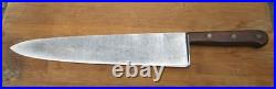 VERY FINE Vintage Russell GRW XXL US Army Carbon Steel Chef Knife RAZOR SHARP