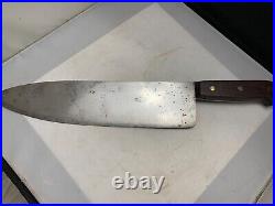 VINTAGE XXL COUTEL Carbon Steel XXL Chef Knife MADE IN FRANCE. 17 1/2 INCHES