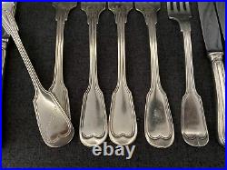 Various Christofle Vintage Silver Plate Cutlery X 46 Items