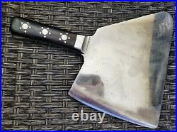 Very Rare Vintage Heavy F Dick TELL Cleaver very hard to find! Nr. 1034